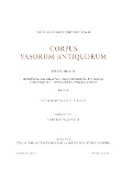 Cover-Bild zum Titel 'Corpus Vasorum Antiquorum - Österreich - Innsbruck, Sammlungen der Universität Innsbruck und Tiroler Landesmuseum Ferdinandeum - Band 1' von 'Gertrud Nachbaur'