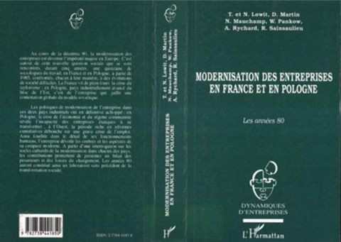 Modernisation des entreprises en France et en Pologne - Textes reunis par Dupray V., Autres