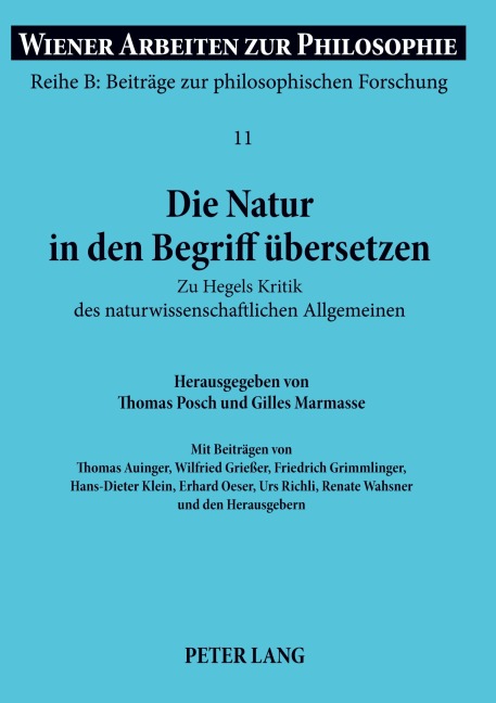 Die Natur in den Begriff übersetzen - 