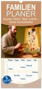 Cover-Bild zum Titel 'Familienplaner 2027 - Gustav Klimt. Sein Leben, seine Kunstwerke mit 5 Spalten (Wandkalender, 21 x 45 cm) CALVENDO' von 'Steffani Lehmann'