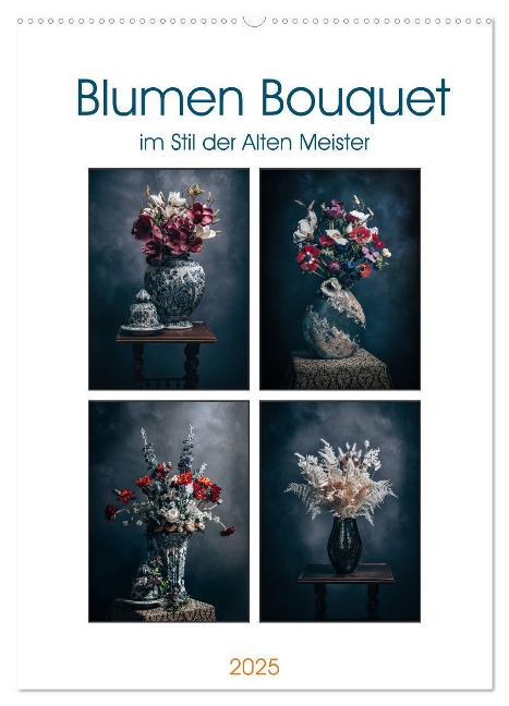 Blumen Bouquet (Wandkalender 2025 DIN A2 hoch), CALVENDO Monatskalender - Magic Artist Design Gierok