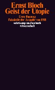 Cover-Bild zum Titel 'Geist der Utopie. Erste Fassung' von 'Ernst Bloch'