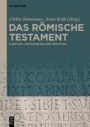 Cover-Bild zum Titel 'Das römische Testament' von ''