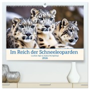 Im Reich der Schneeleoparden (hochwertiger Premium Wandkalender 2026 DIN A2 quer), Kunstdruck in Hochglanz - Claudia Kleemann
