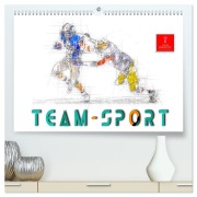 Team-Sport (hochwertiger Premium Wandkalender 2026 DIN A2 quer), Kunstdruck in Hochglanz - Peter Roder