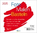 Foto-Malen-Basteln Bastelkalender quer weiß 2025 - 