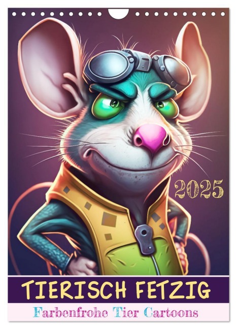 Tierisch fetzig (Wandkalender 2025 DIN A4 hoch), CALVENDO Monatskalender - (c)DigitalDreamweaver (c)DigitalDreamweaver