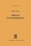 Cover-Bild zum Titel 'Schlichtes Verwaltungshandeln' von 'Martin Schulte'