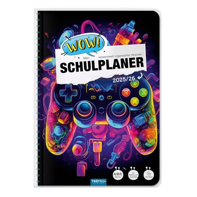 Trötsch Schulplaner WOW Gaming 25/26 - 