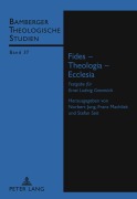 Cover-Bild zum Titel 'Fides - Theologia - Ecclesia' von ''