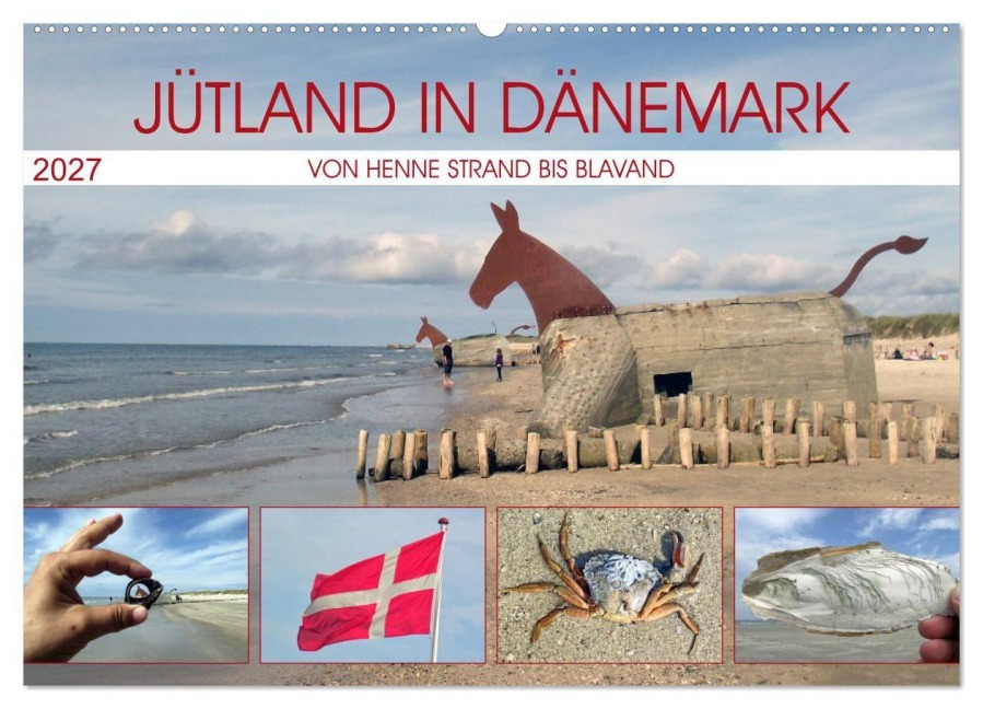 Jütland in Dänemark - Von Henne Strand bis Blavand (Wandkalender 2027 DIN A2 quer), CALVENDO Monatskalender - Holger Felix