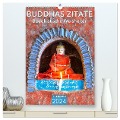 BUDDHAS ZITATE Buddhistische Weisheiten (hochwertiger Premium Wandkalender 2024 DIN A2 hoch), Kunstdruck in Hochglanz - BuddhaART BuddhaART