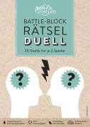 Cover-Bild zum Titel 'Battle-Block Rätsel-Duell | Spieleblock mit 25 Duellen für je 2 Spieler' von ''