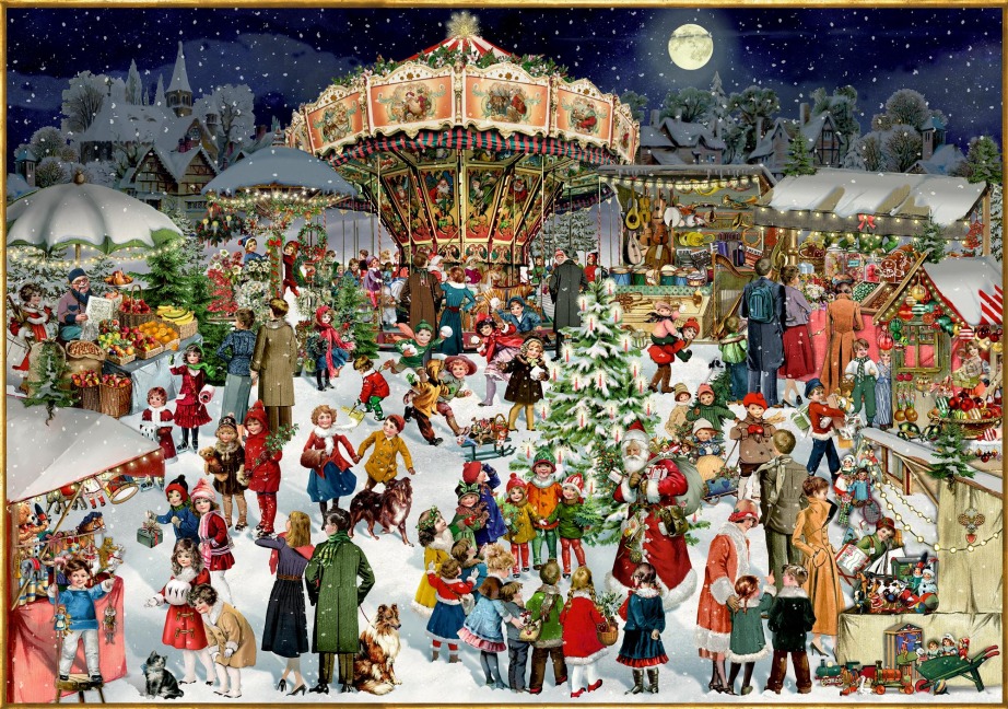 Puzzle - Nostalgischer Weihnachtsmarkt - 
