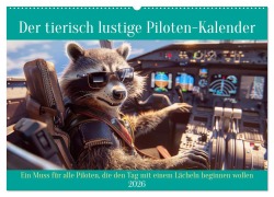 Cover-Bild zum Titel 'Der tierisch lustige Piloten-Kalender (Wandkalender 2026 DIN A2 quer), CALVENDO Monatskalender' von 'Peter Rübsamen'