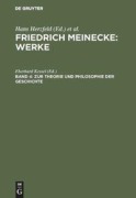 Cover-Bild zum Titel 'Zur Theorie und Philosophie der Geschichte' von ''