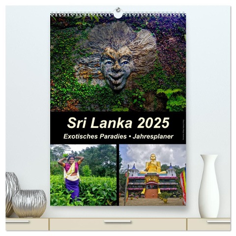 Sri Lanka 2025 - Exotisches Paradies - Jahresplaner (hochwertiger Premium Wandkalender 2025 DIN A2 hoch), Kunstdruck in Hochglanz - Hamburg Mirko Weigt
