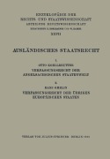 Cover-Bild zum Titel 'Ausländisches Staatsrecht' von 'Otto Koellreutter'