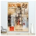 Route 66 - 2451 Meilen (hochwertiger Premium Wandkalender 2025 DIN A2 hoch), Kunstdruck in Hochglanz - Peter Roder