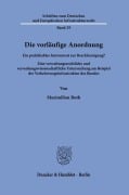 Cover-Bild zum Titel 'Die vorläufige Anordnung' von 'Maximilian Roth'