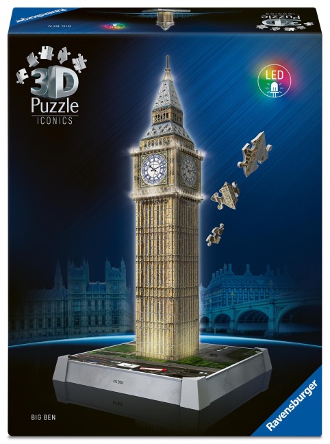 3D Puzzle Iconics: Big Ben - mit Licht - 