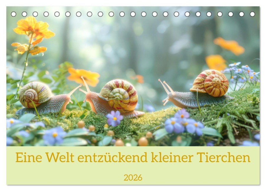Eine Welt entzückend kleiner Tierchen (Tischkalender 2026 DIN A5 quer), CALVENDO Monatskalender - Liselotte Brunner-Klaus