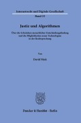 Cover-Bild zum Titel 'Justiz und Algorithmen.' von 'David Nink'