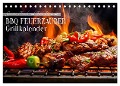 BBQ Feuerzauber - Grillkalender (Tischkalender 2024 DIN A5 quer), CALVENDO Monatskalender - Anja Frost