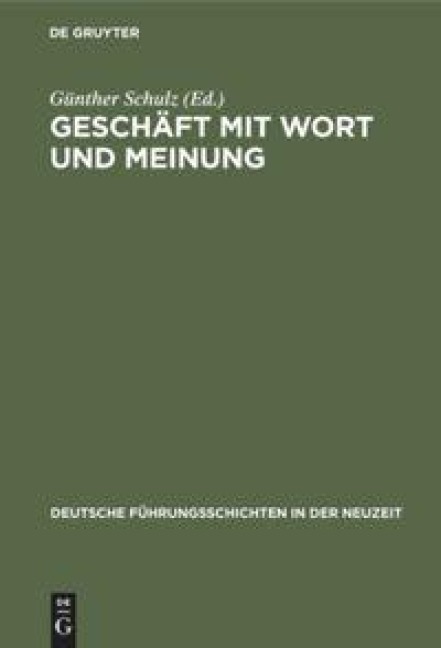 Geschäft mit Wort und Meinung - 