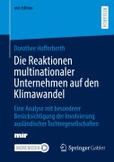 Cover-Bild zum Titel 'Die Reaktionen multinationaler Unternehmen auf den Klimawandel' von 'Dorothee Hofferberth'