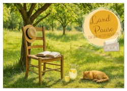 Cover-Bild zum Titel 'Land Pause - Ein Jahr im Cottagegarten (Wandkalender 2026 DIN A2 quer), CALVENDO Monatskalender' von 'Fred Schimak'