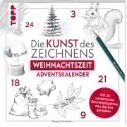 Cover-Bild zum Titel 'Kunst des Zeichnens Weihnachtszeit - Adventskalender' von 'Sergej Schachow'