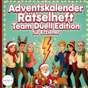 Cover-Bild zum Titel 'Adventskalender Rätselheft' von 'Rätselio Media'