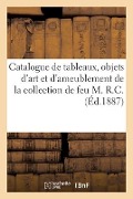 Cover-Bild zum Titel 'Catalogue de Tableaux Anciens Et Modernes, Objets d'Art Et d'Ameublement' von 'Haro, Arthur Bloche'