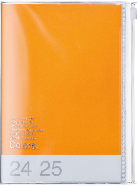 MARK'S 2024/2025 Taschenkalender B6 vertikal, Colors // Orange - 