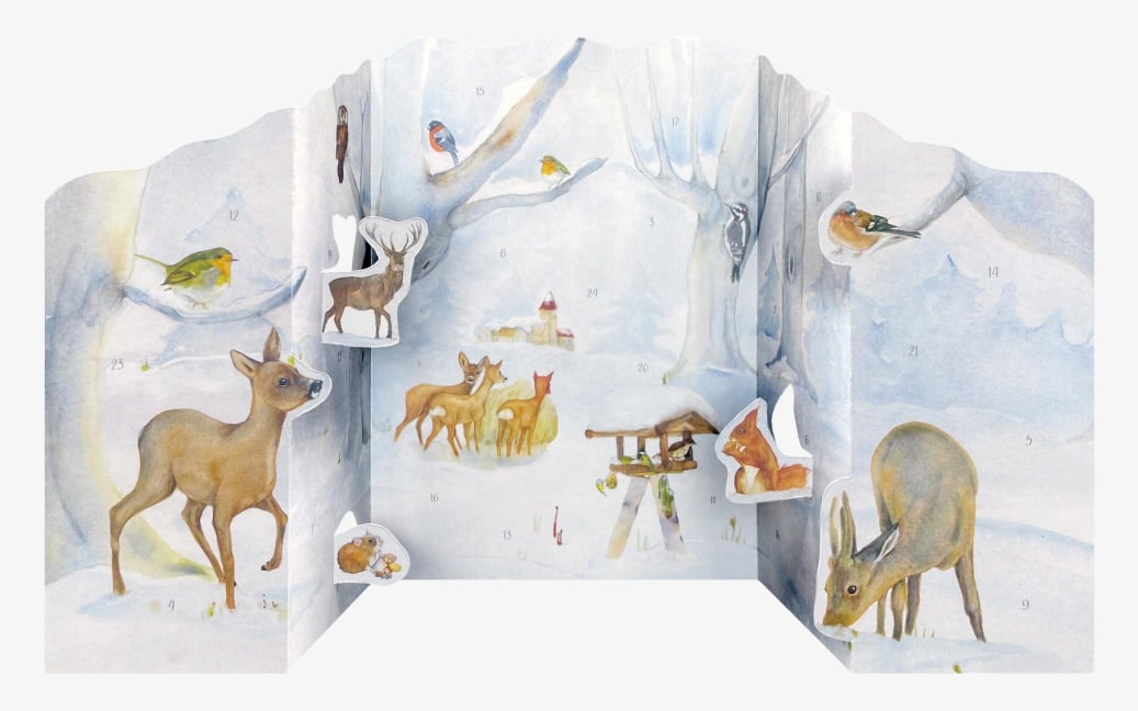 Adventskalender 'Tiere im Winterwald' - 