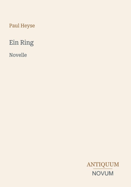 Ein Ring - Paul Heyse