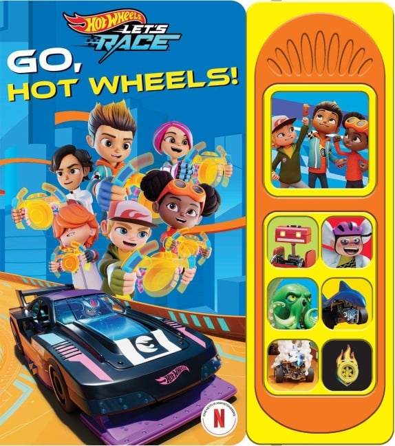 Hot Wheels Let's Race - Go, Hot Wheels! - Soundbuch - Pappbilderbuch mit 7 Geräuschen - 