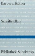 Cover-Bild zum Titel 'SCHRIFTSTELLEN' von 'Barbara Köhler'