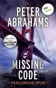 Cover-Bild zum Titel 'Missing Code - Verlorene Spur' von 'Peter Abrahams'