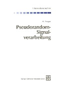 Cover-Bild zum Titel 'Pseudorandom-Signalverarbeitung' von 'Adolf Finger'