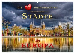Die 12 meistbesuchten Städte in Europa (Wandkalender 2025 DIN A2 quer), CALVENDO Monatskalender - Peter Roder