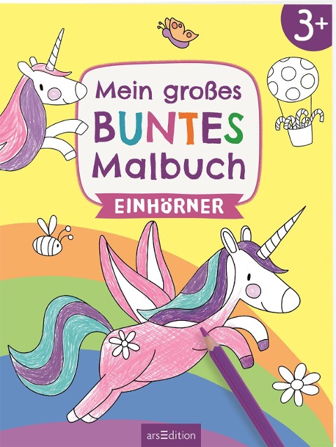 Mein großes buntes Malbuch - Einhörner - 