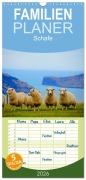 Familienplaner 2026 - Schafe mit 5 Spalten (Wandkalender, 21 x 45 cm) CALVENDO - Elisabeth Stanzer