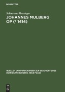 Cover-Bild zum Titel 'Johannes Mulberg OP ( gest. 1414)' von 'Sabine von Heusinger'