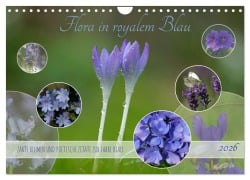 Cover-Bild zum Titel 'Flora in royalem Blau (Wandkalender 2026 DIN A4 quer), CALVENDO Monatskalender' von 'White_hart_photo_art White_hart_photo_art'