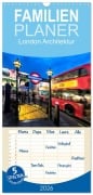 Cover-Bild zum Titel 'Familienplaner 2026 - London Architektur mit 5 Spalten (Wandkalender, 21 x 45 cm) CALVENDO' von 'Klaus Ruttloff'