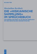 Die "Hiskianische Sammlung" im Sprüchebuch - Maximilian Rechholz
