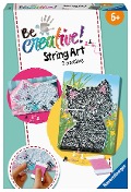 BeCreative String Art Katzen - Kreative Fadenbilder mit süßen Kätzchen, für Kinder ab 7 Jahren - 