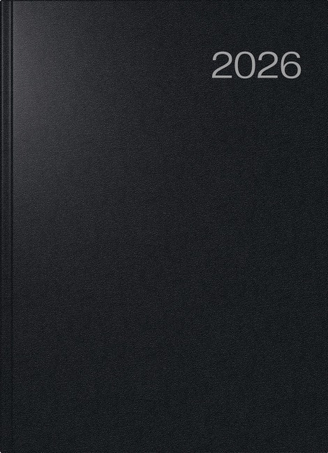 rido/idé 7027503906 | Buchkalender Mod. Conform 2026 | A4, Kunststoff, schwarz - 